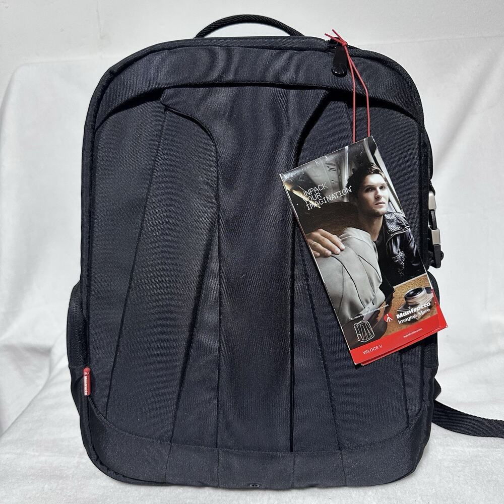 Manfrotto MB Veloce V Luxury Camera Backpack Black New With Tags